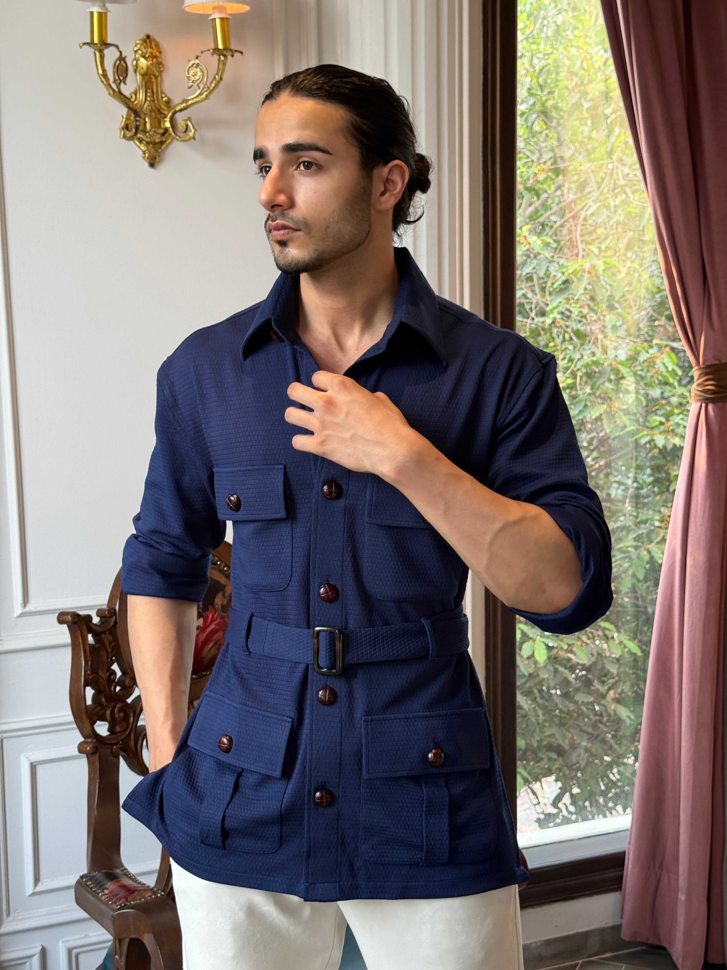 The Navy Sovereign Safari Shirt