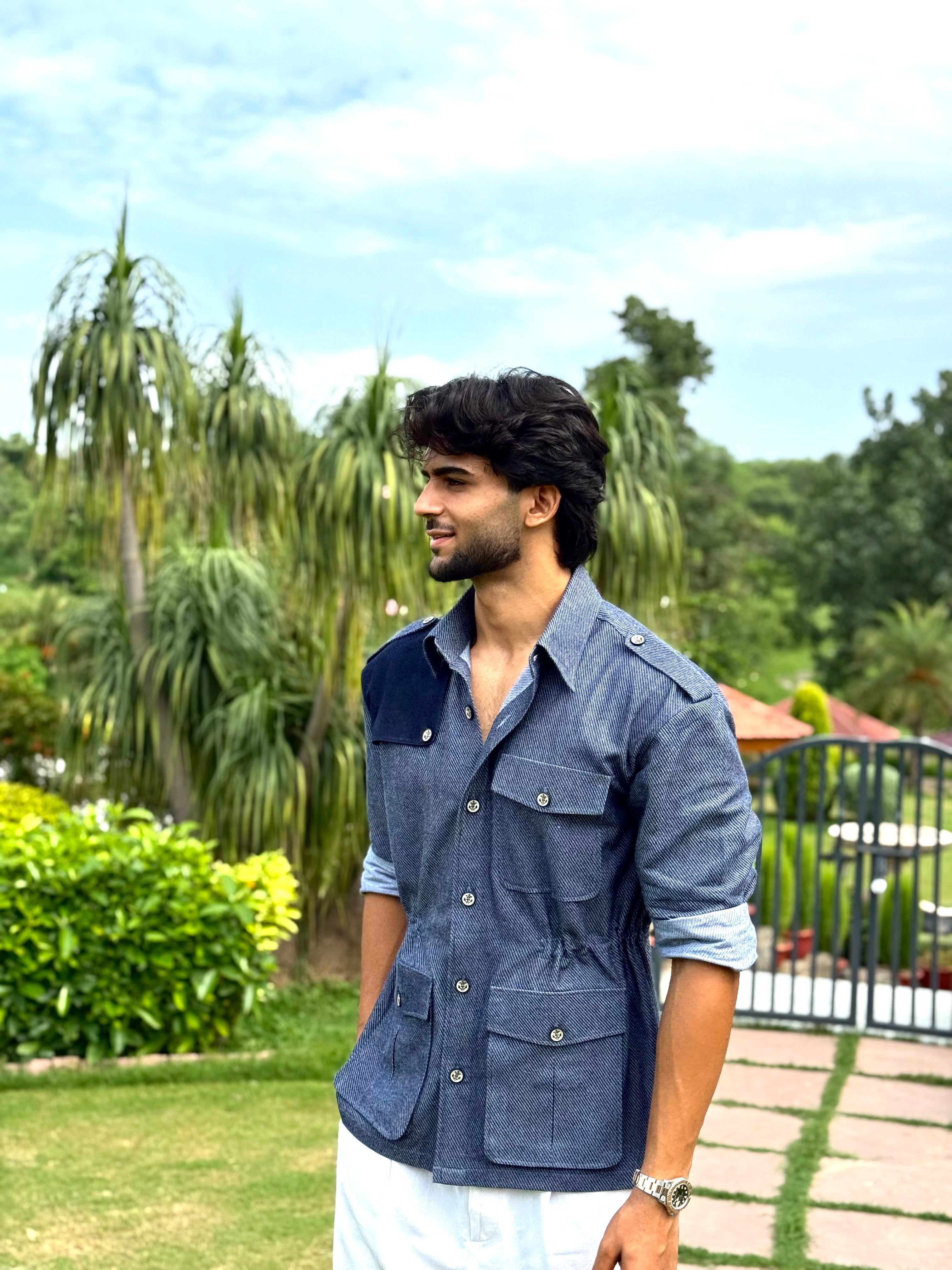 The Baron's Blue Shirt