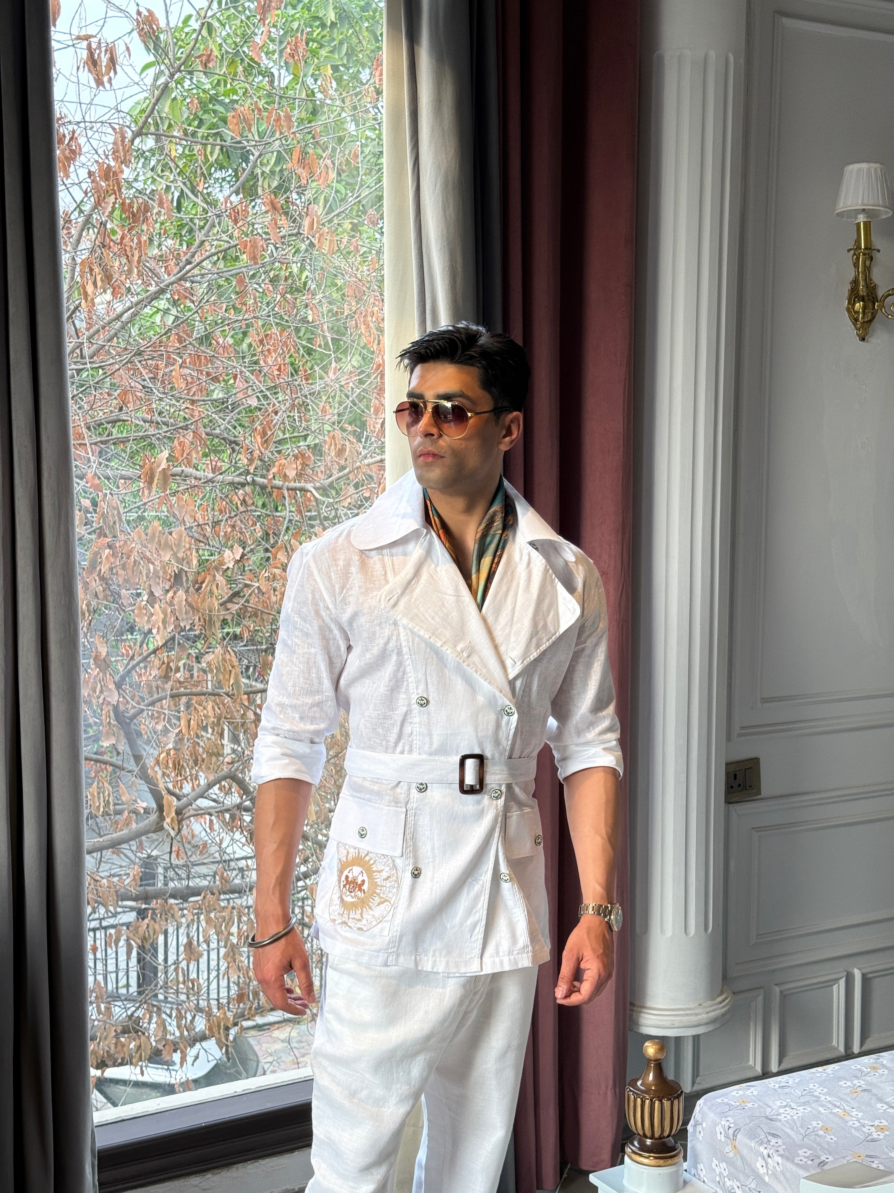 The Summer double breasted safari shirt