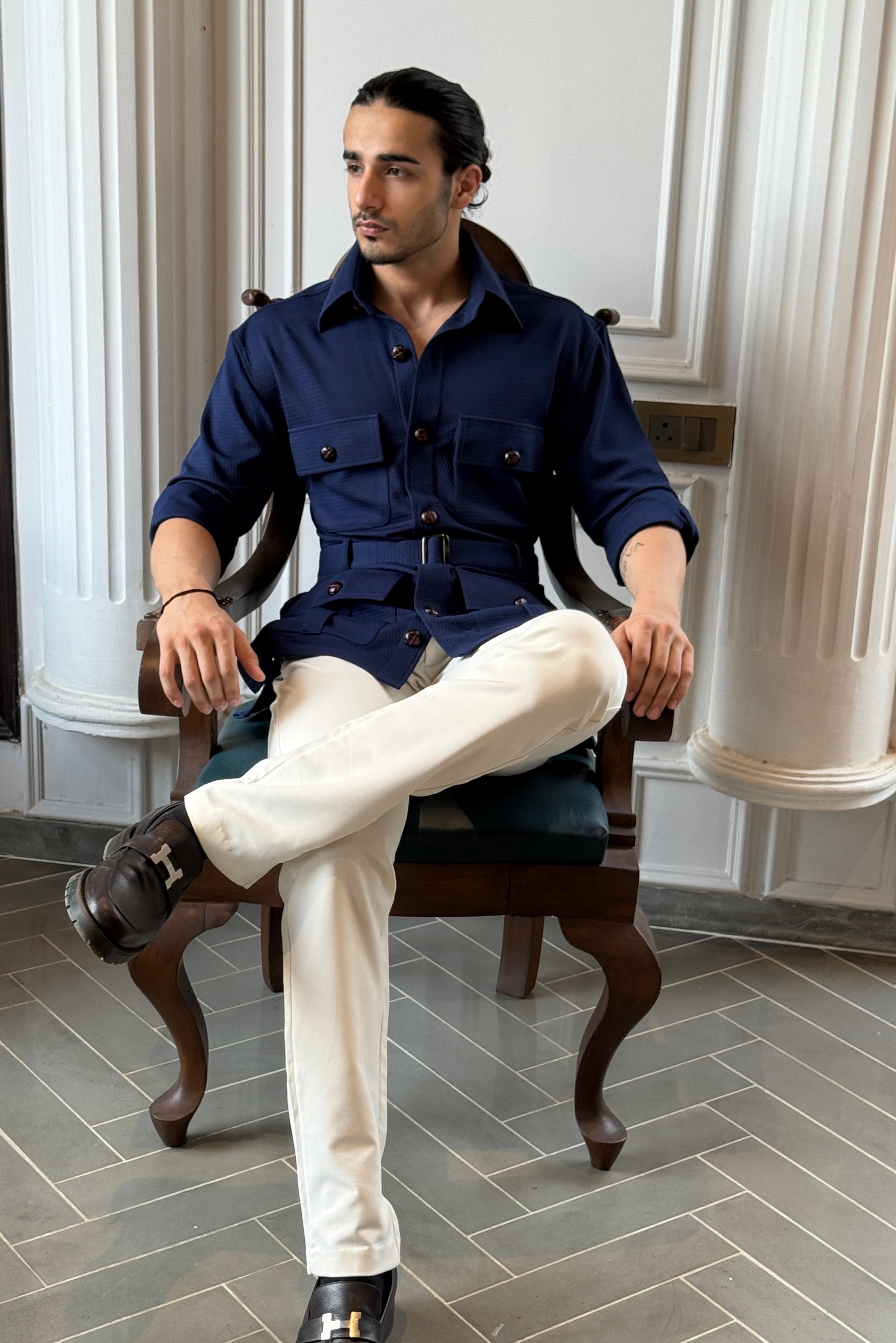 The Navy Sovereign Safari Shirt