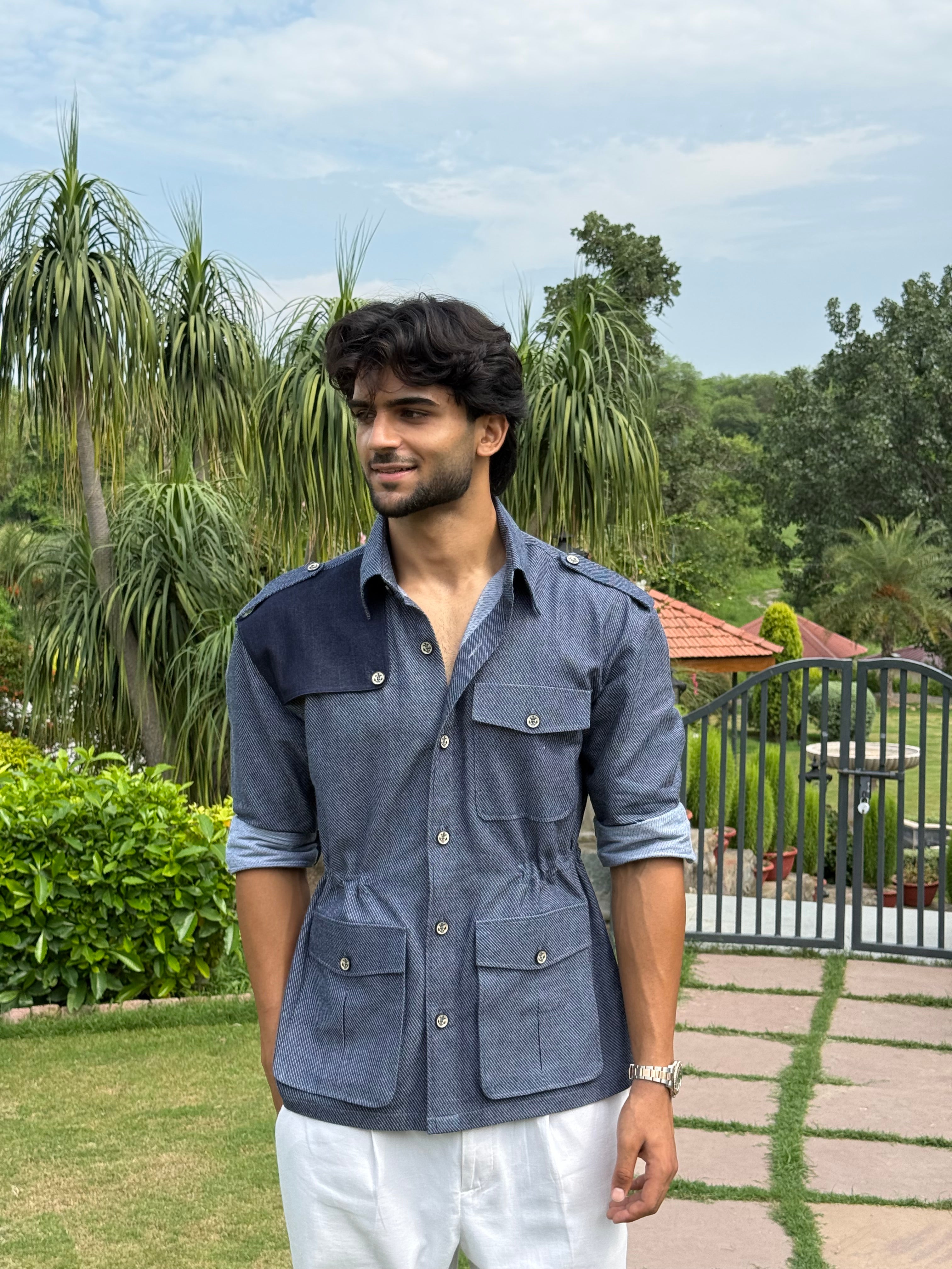 The Baron's Blue Shirt