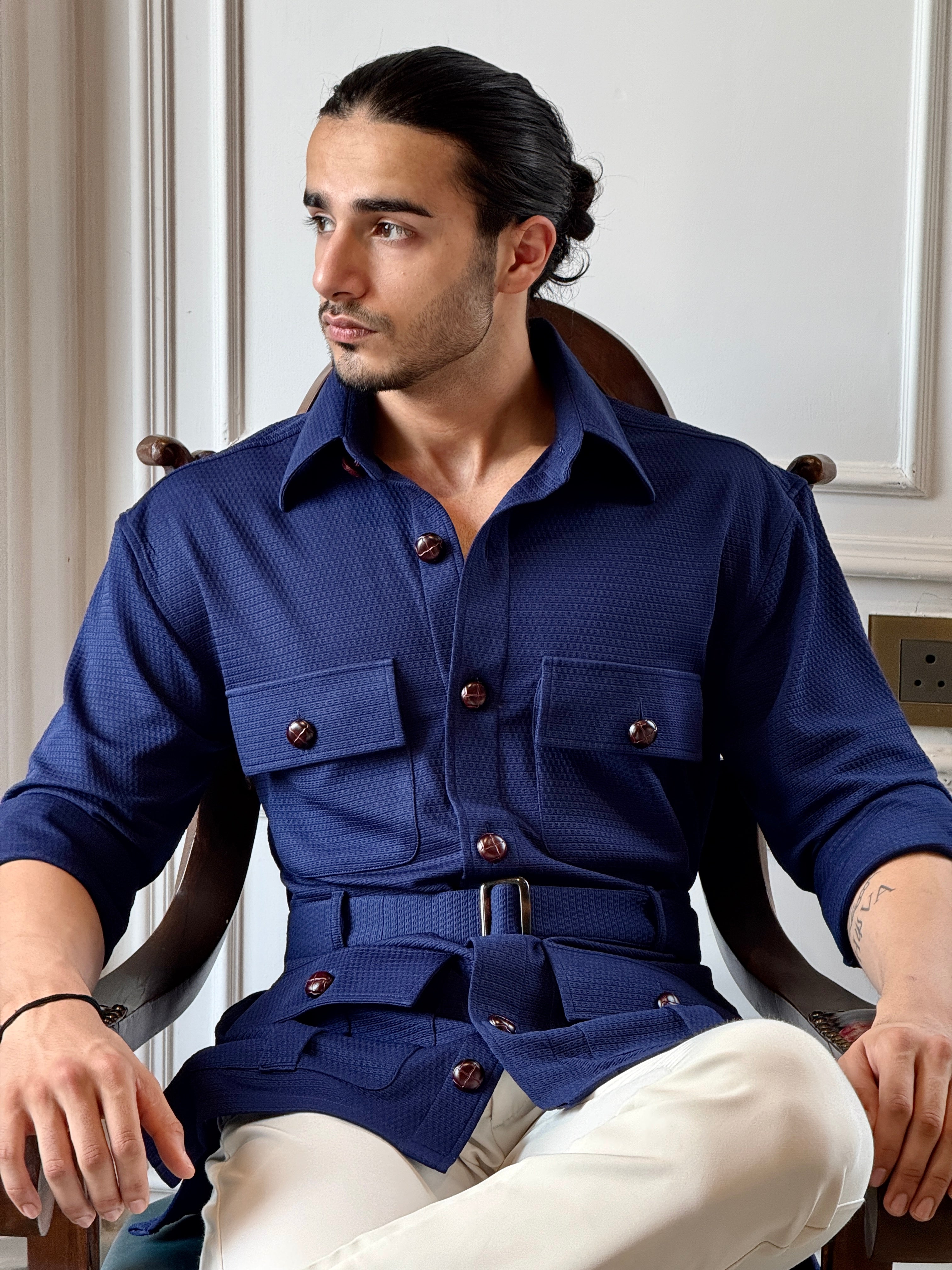 The Navy Sovereign Safari Shirt