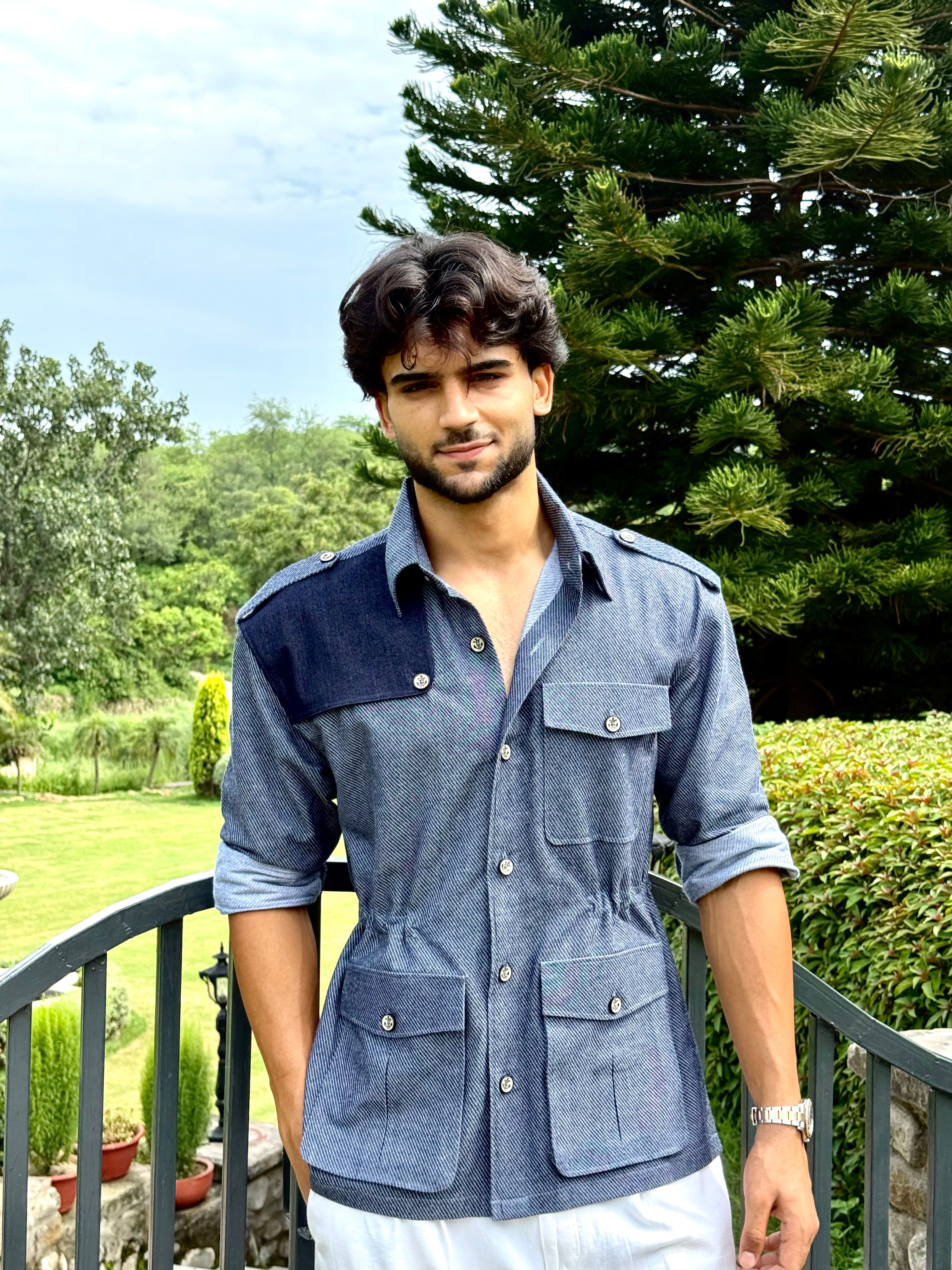 The Baron's Blue Shirt
