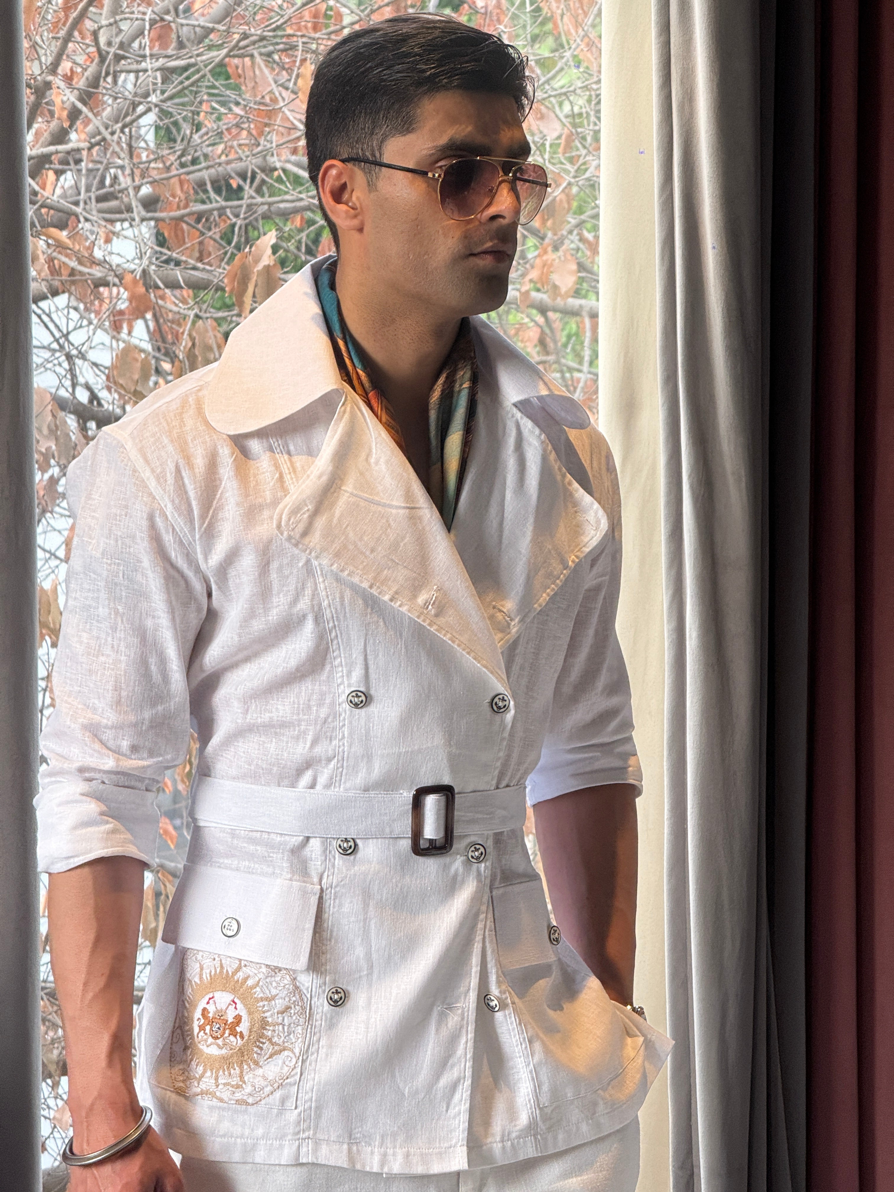 The Summer double breasted safari shirt