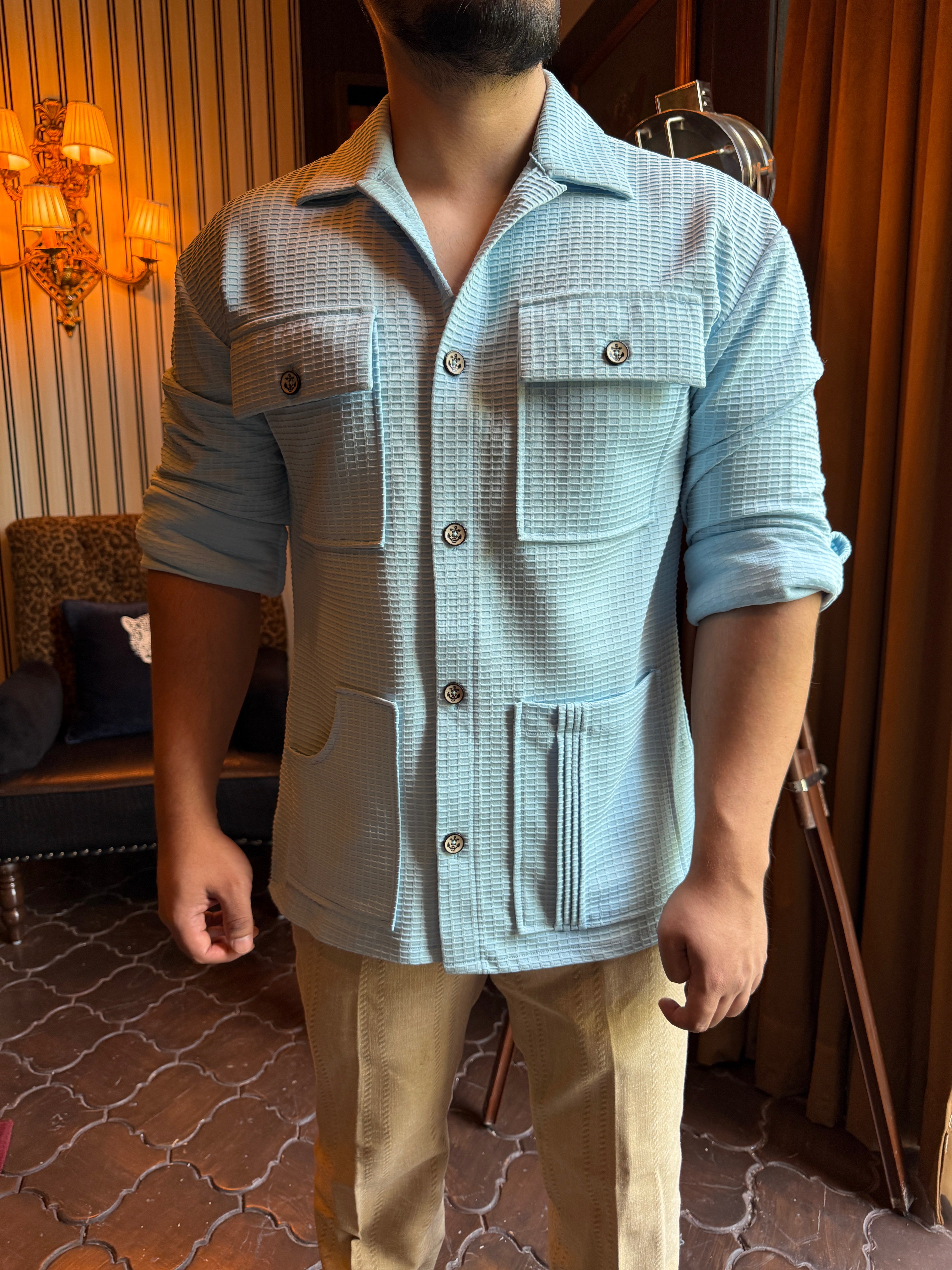 The Skyline Anchor Button Safari Shirt