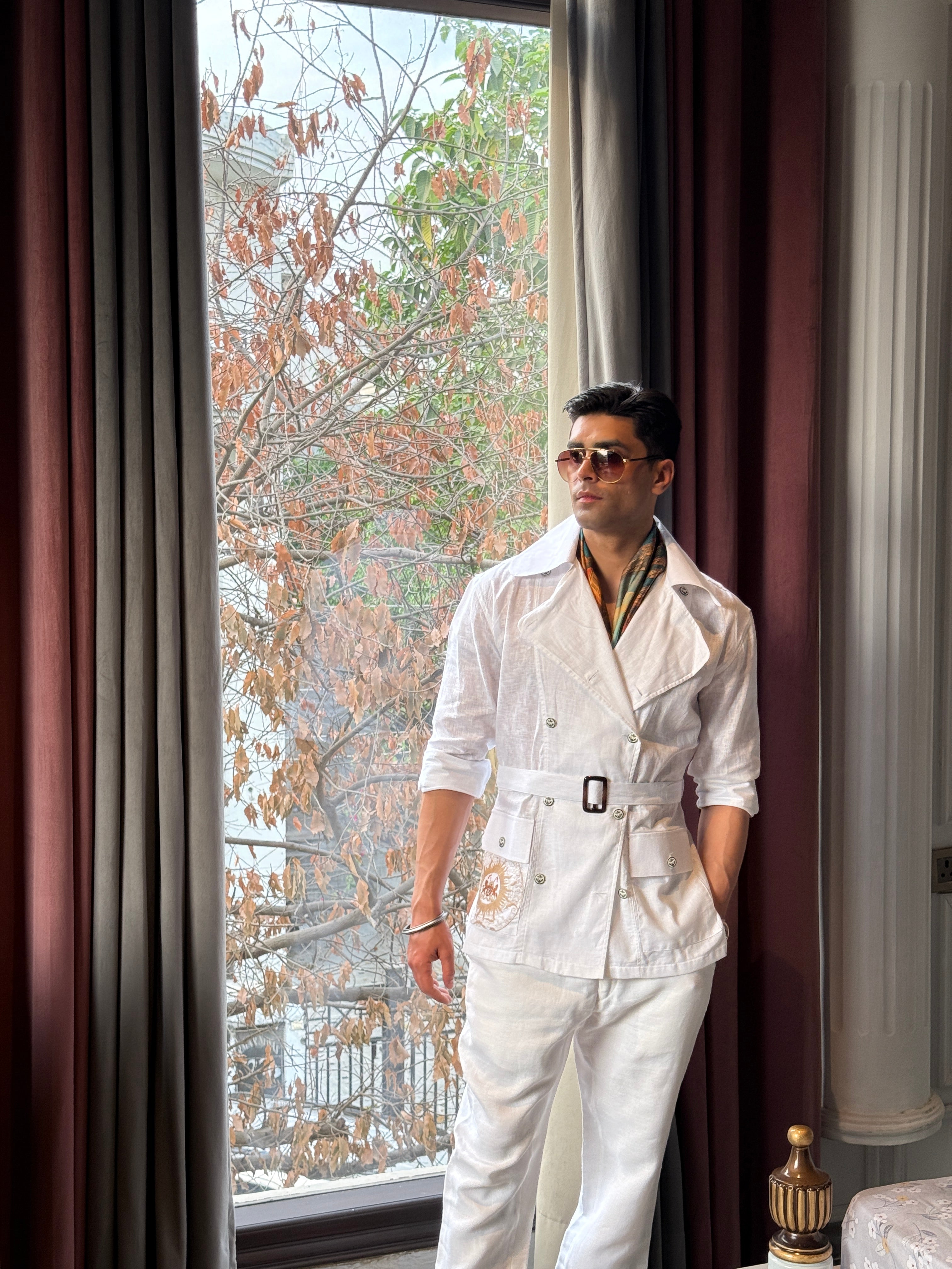 The Summer double breasted safari shirt