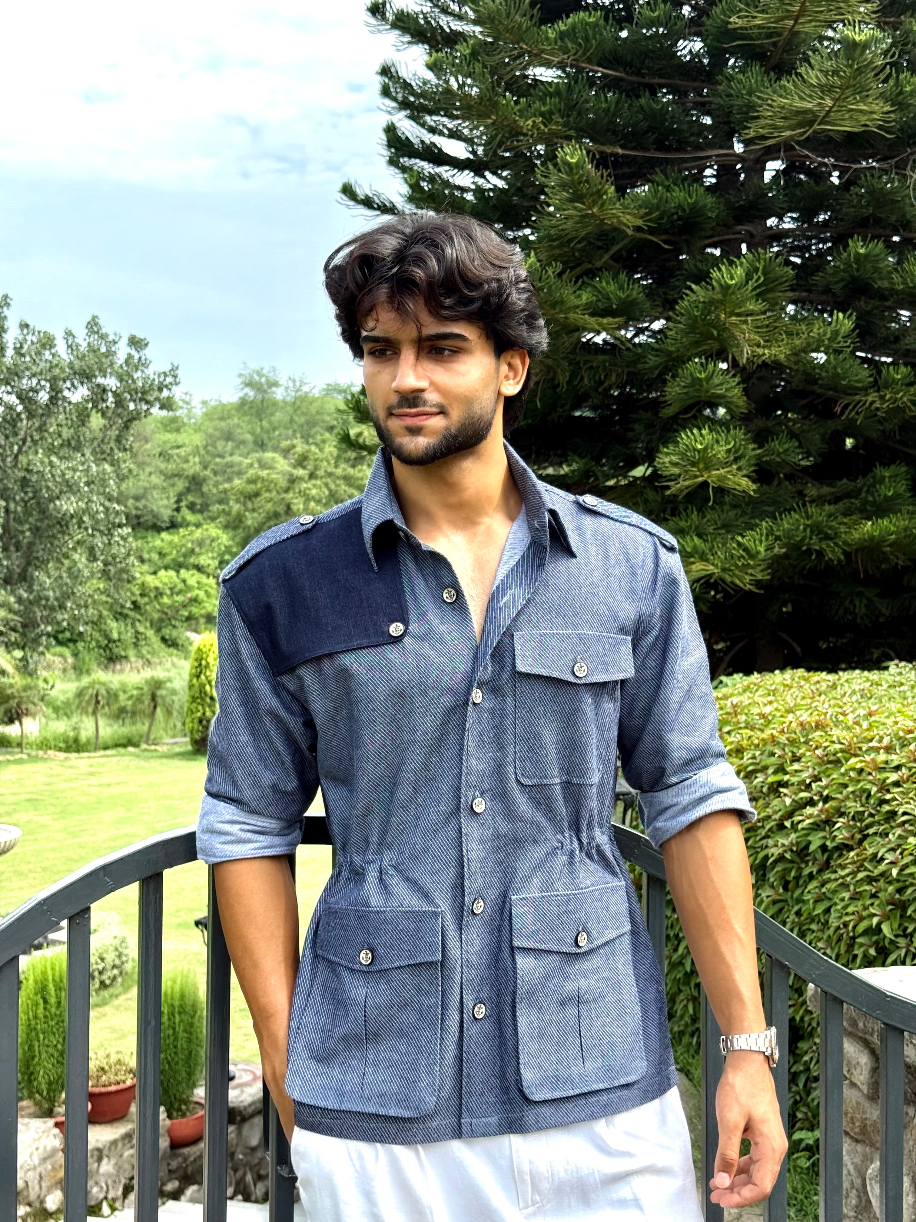 The Baron's Blue Shirt