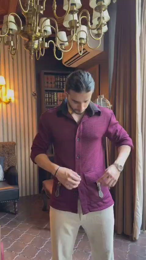 The Duke Fire Brick Double Buckle Shirt
