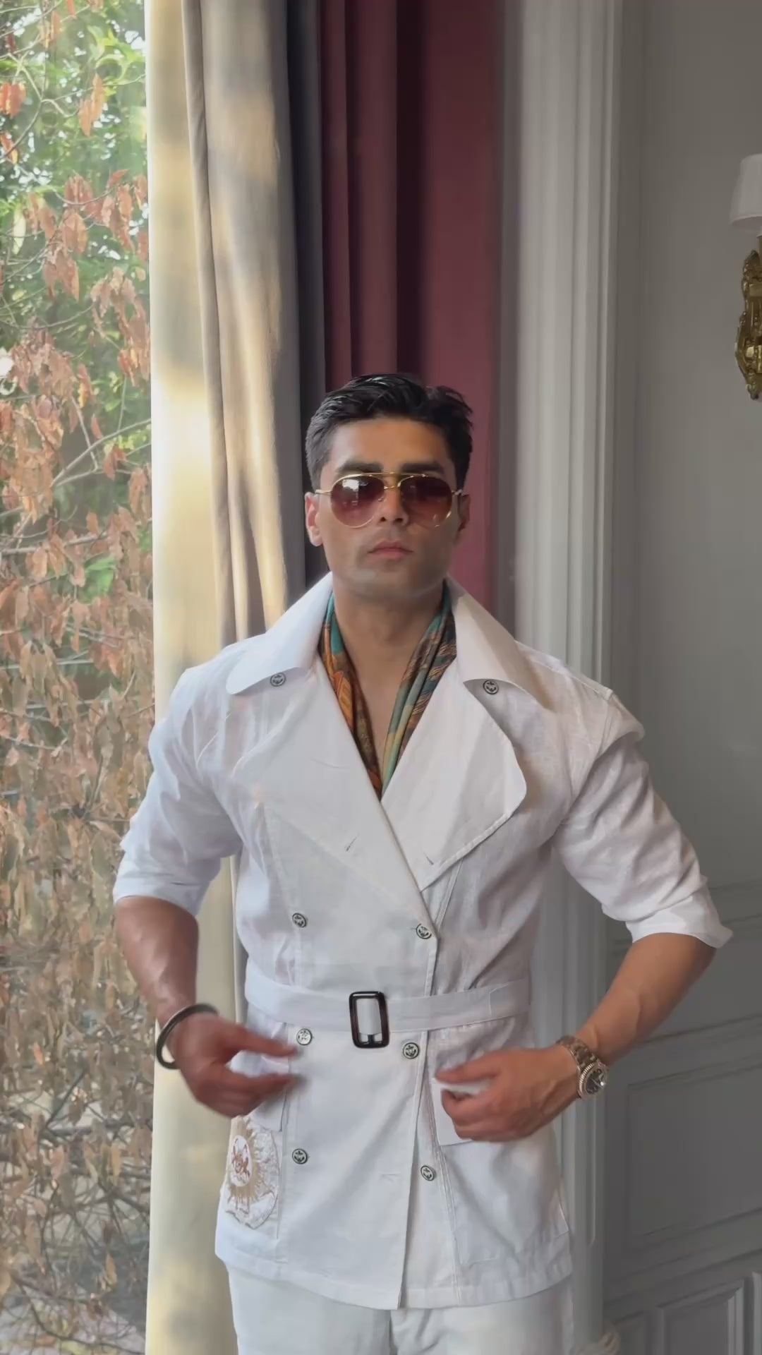 The Summer double breasted safari shirt