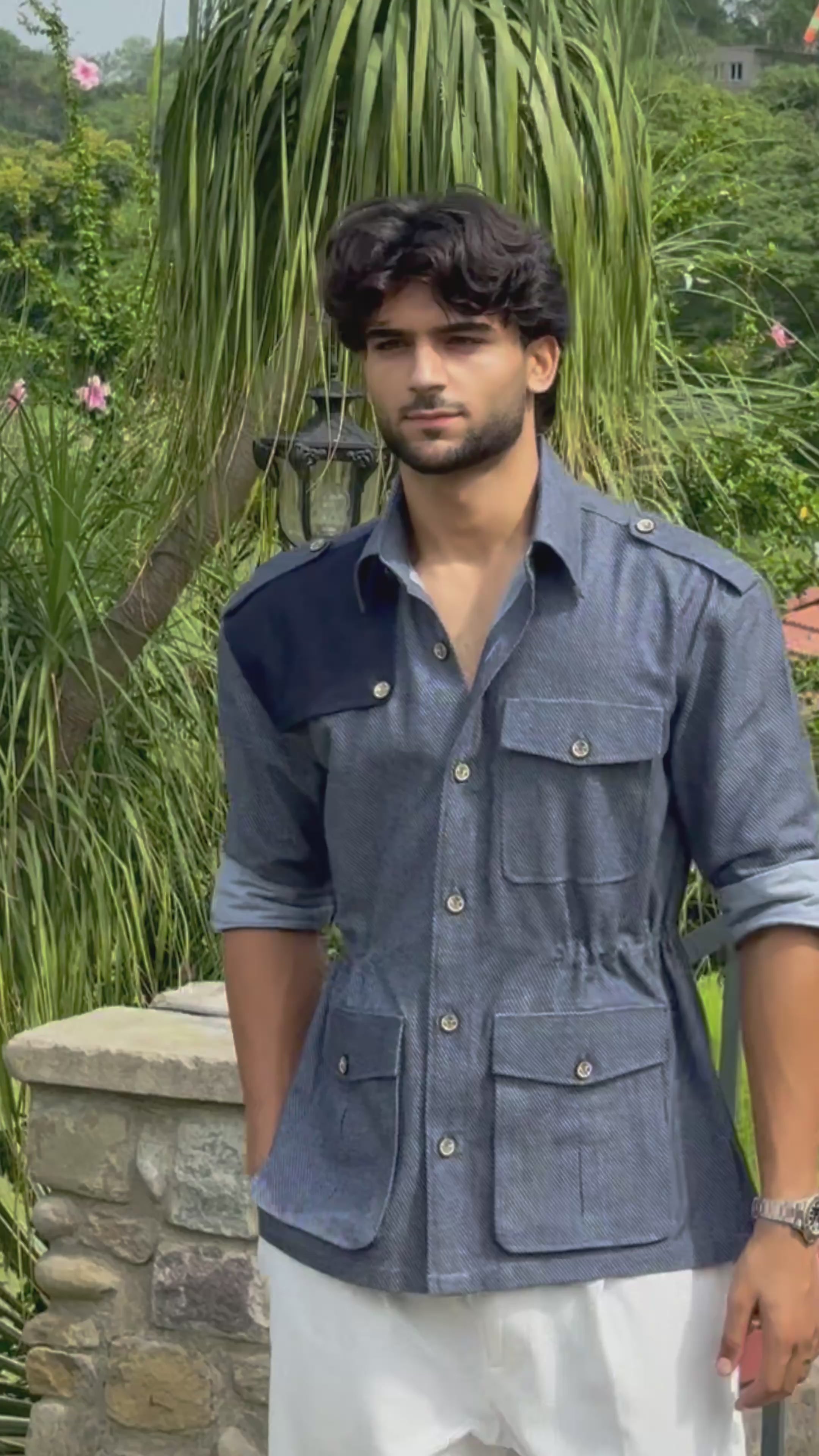 The Baron's Blue Shirt